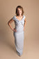 Sleeveless with Wrapped Top, Stretch Metallic Taffeta - The Queen's Lace